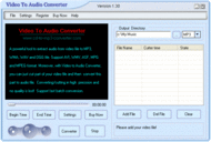 Crystal Video To Audio Converter screenshot